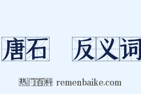 唐石經反义词是什么意思的图片